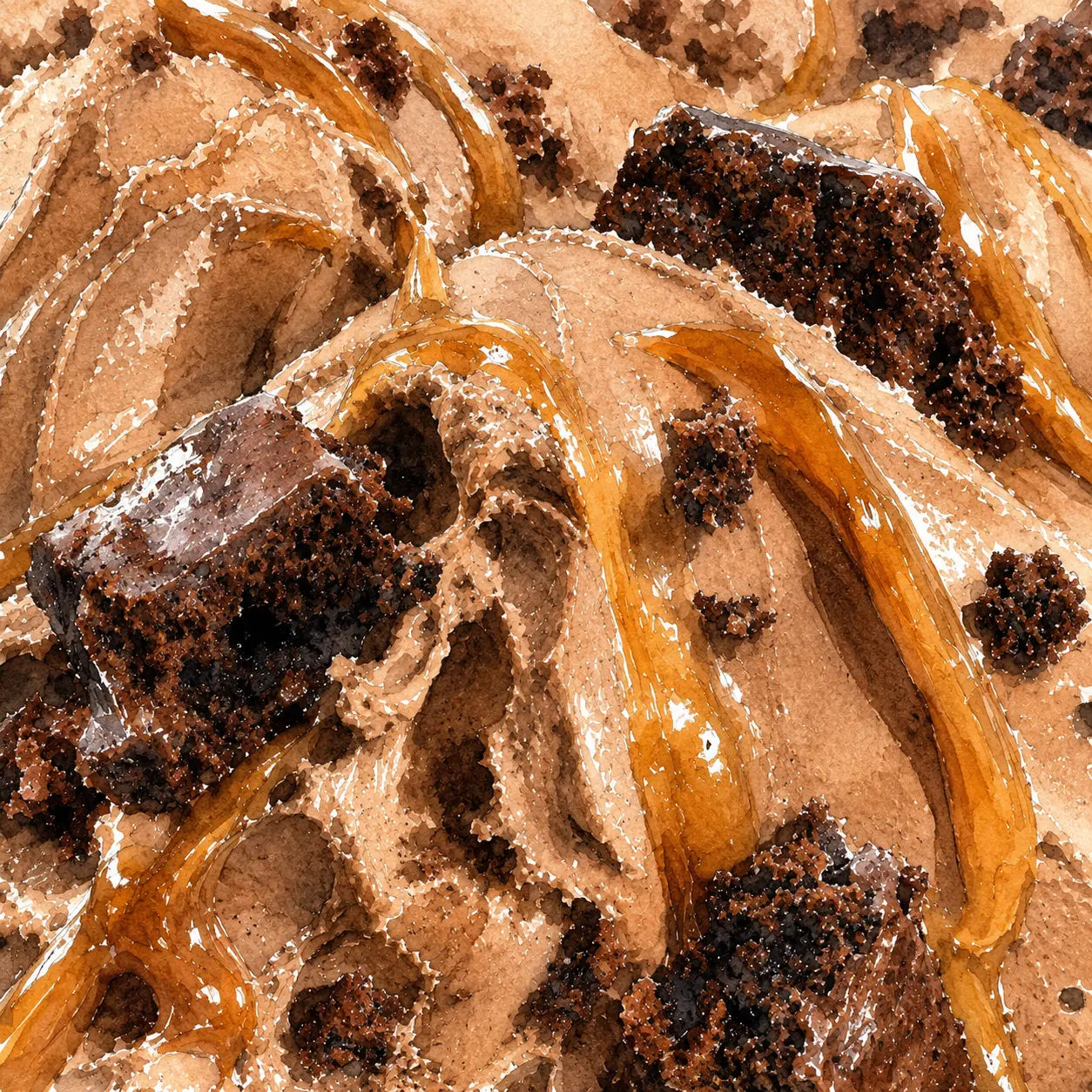 Chocolate Brownie & Caramel gelato