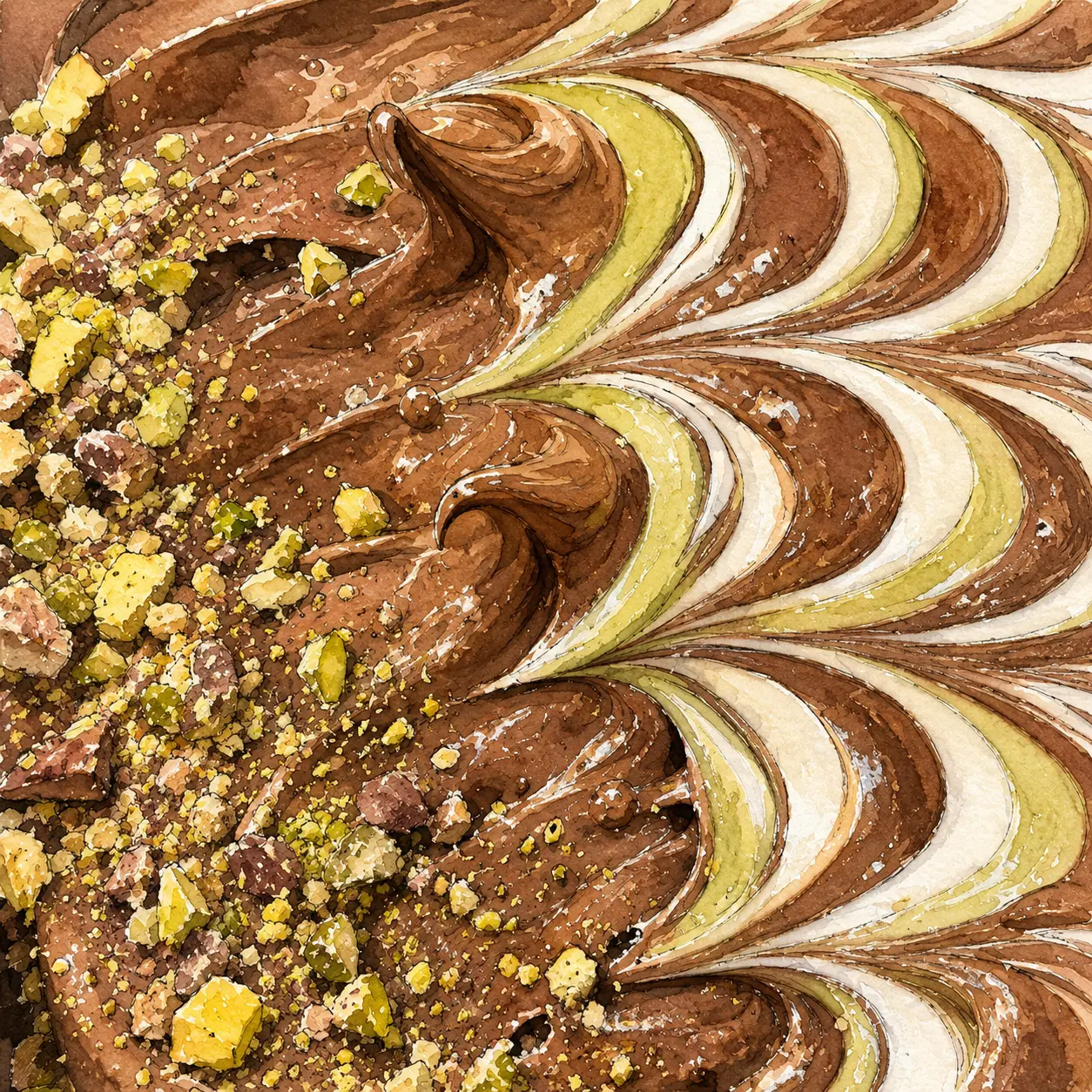 Dubai Chocolate gelato