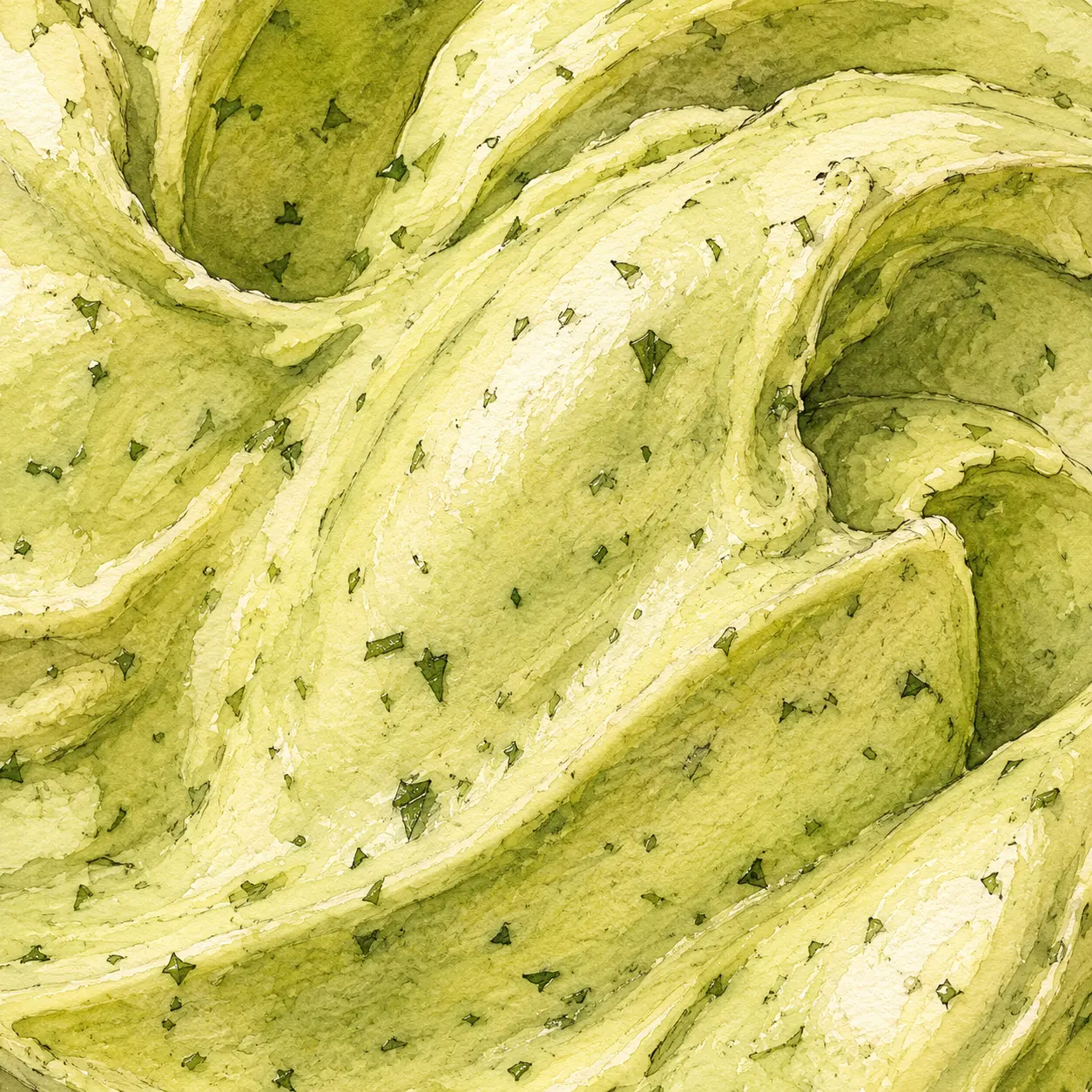 Basil & Mint Sorbet gelato